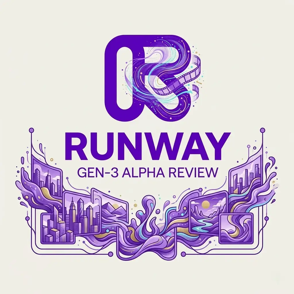 Runway Gen-3 Alpha AI video generation review and features illustration